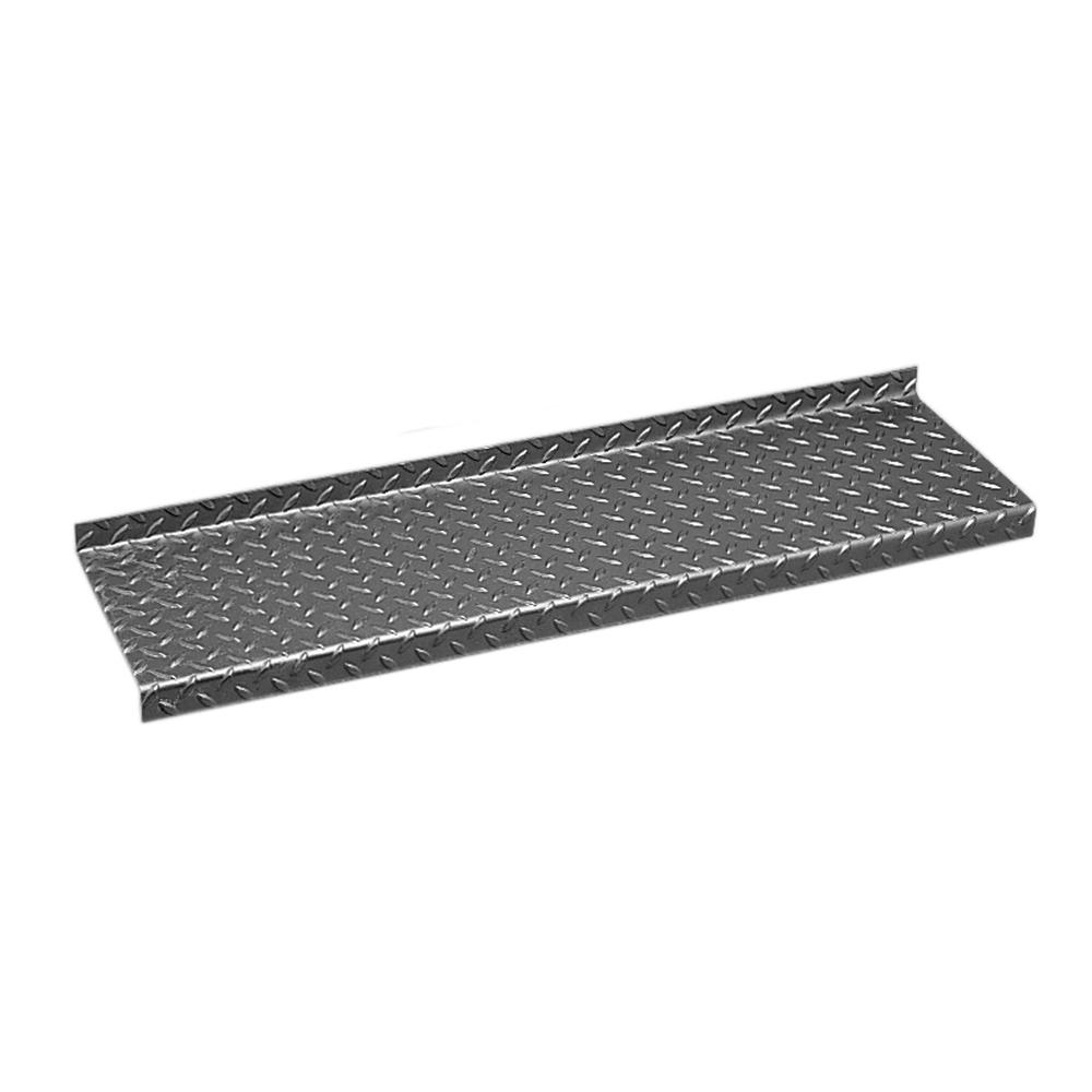 Durbar Stair Tread Pattern 2- 1000 x 265 x 3.0mm - 40mm Turn Up / Down - F H Brundle