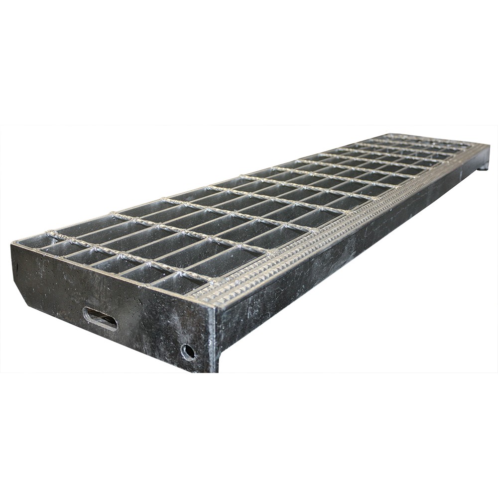 O.S.F. Stairtread 41/100 1200 x 288mm 25 x 5mm Self Colour with pyramid nosing