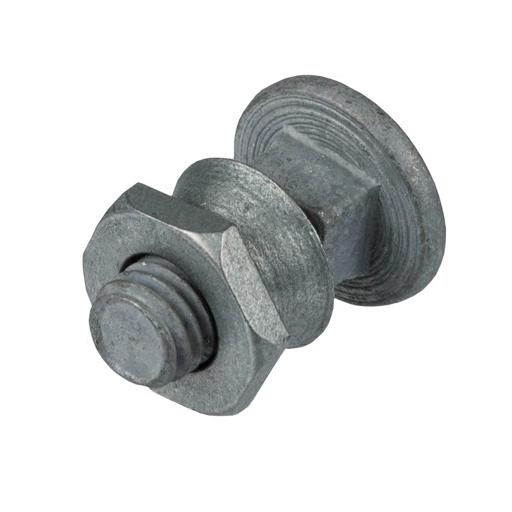 M12 X 30mm Cup Square Bolt & Shear Nut 