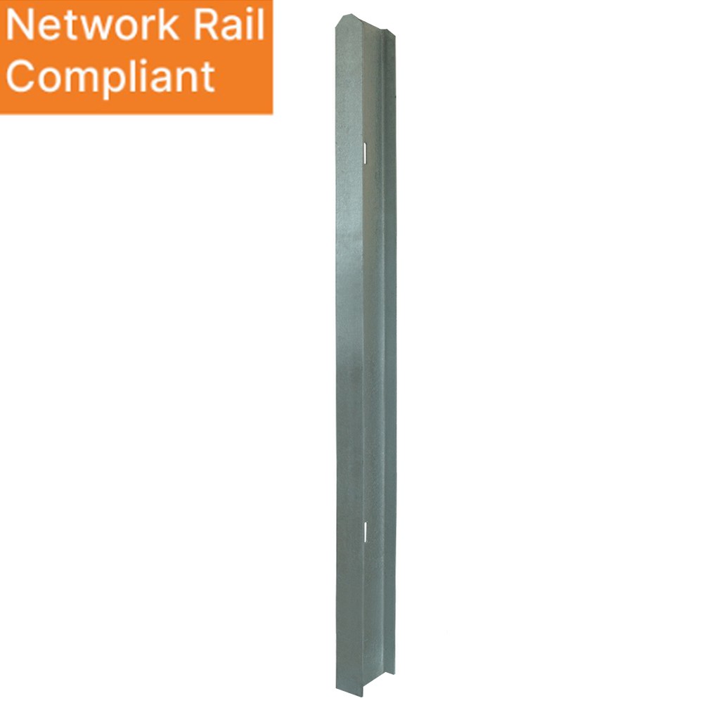 Galvanised Post For 1.8m High Pales 102 x 44mm RSJ - 2525mm (+/- 5%)