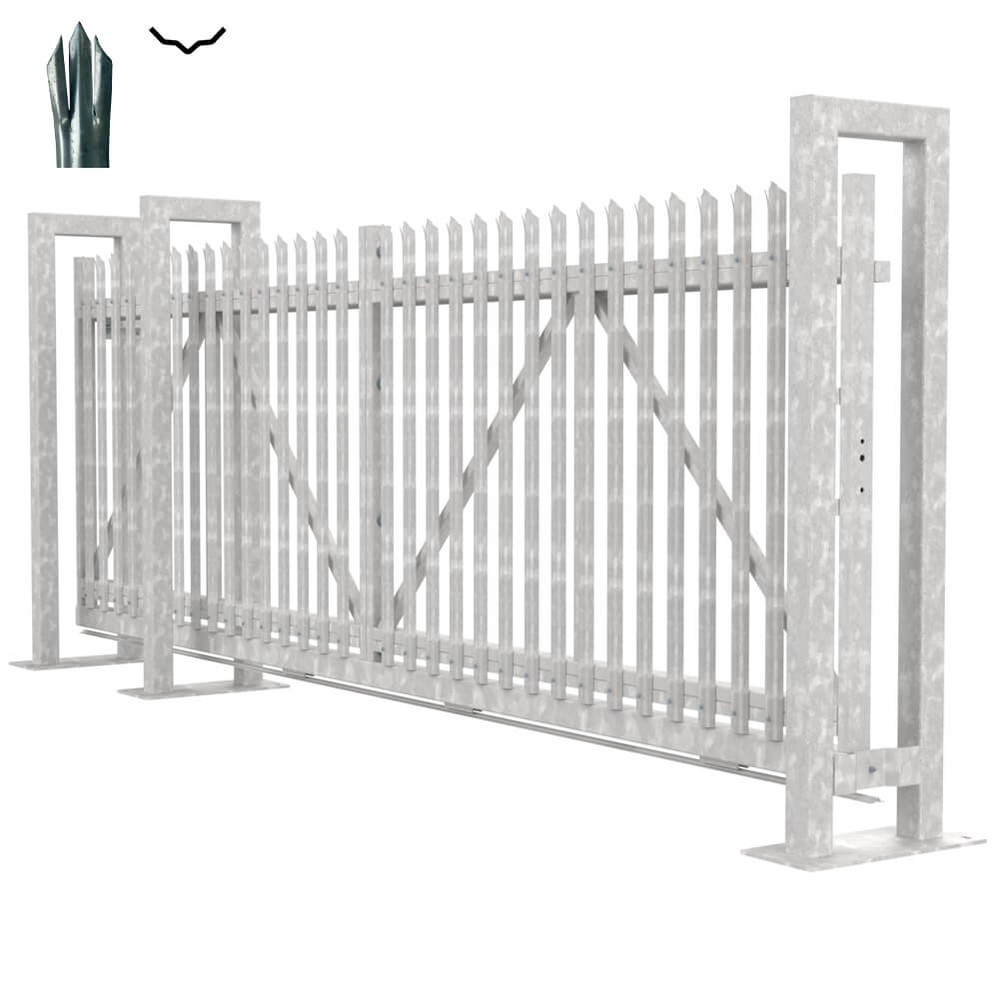 Bolt Down Track Sliding D Gate 1.8H x 4m With Track & Accessories - LH Opening