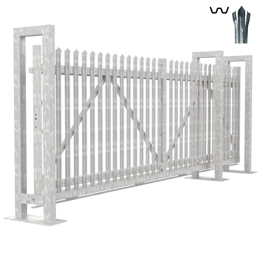 Bolt Down Track Sliding W Gate 1.8H x 4m With Track & Accessories - RH Opening