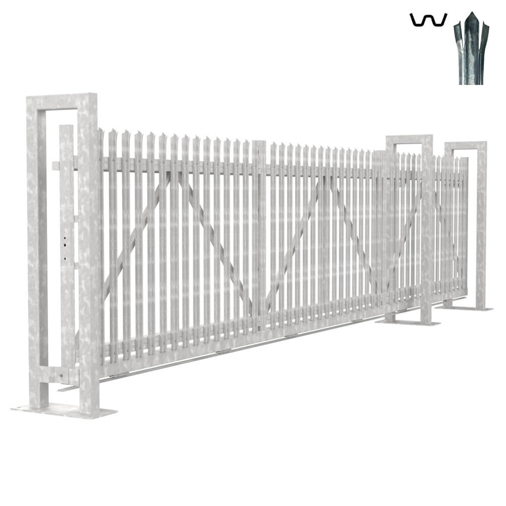 Bolt Down Track Sliding W Gate 1.8H x 6m With Track & Accessories - RH Opening
