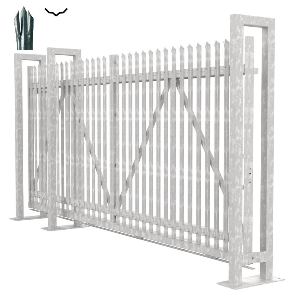 Bolt Down Track Sliding D Gate 2.4H x 4m With Track & Accessories - LH Opening