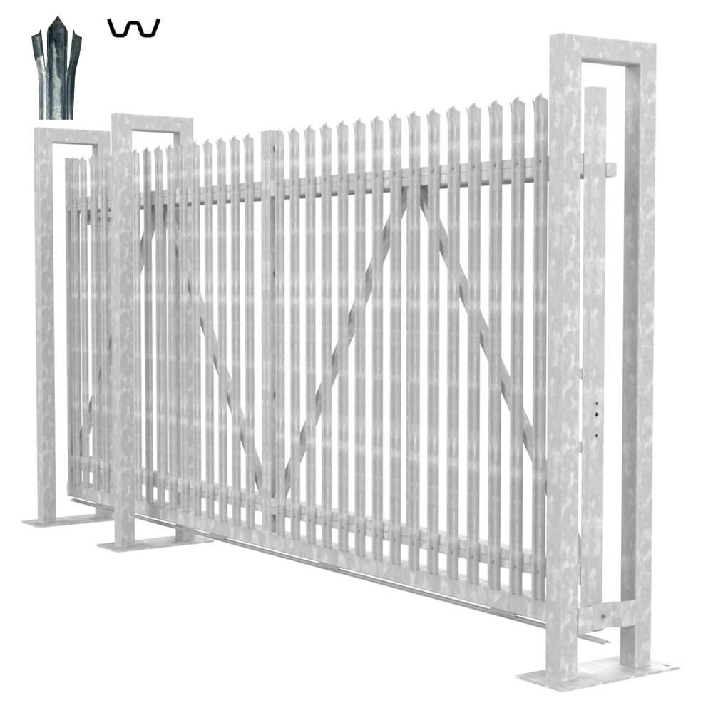 Bolt Down Track Sliding W Gate 2.4H x 4m With Track & Accessories - LH Opening