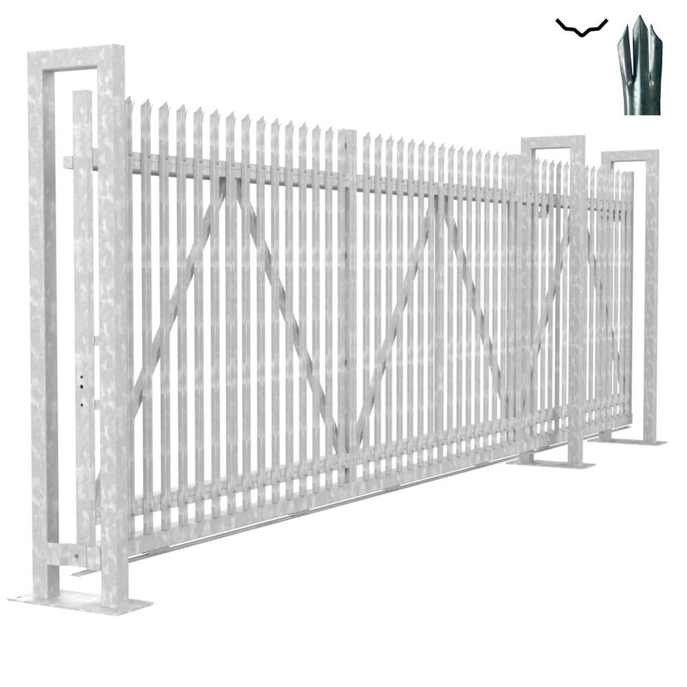 Bolt Down Track Sliding D Gate 2.4H x 6m With Track & Accessories - RH Opening