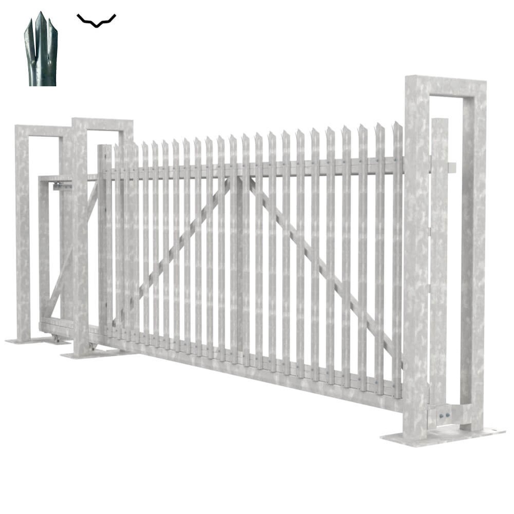 Cantilever Sliding D Gate - 1.8H x 4M With Track & Accessories - LH Opening