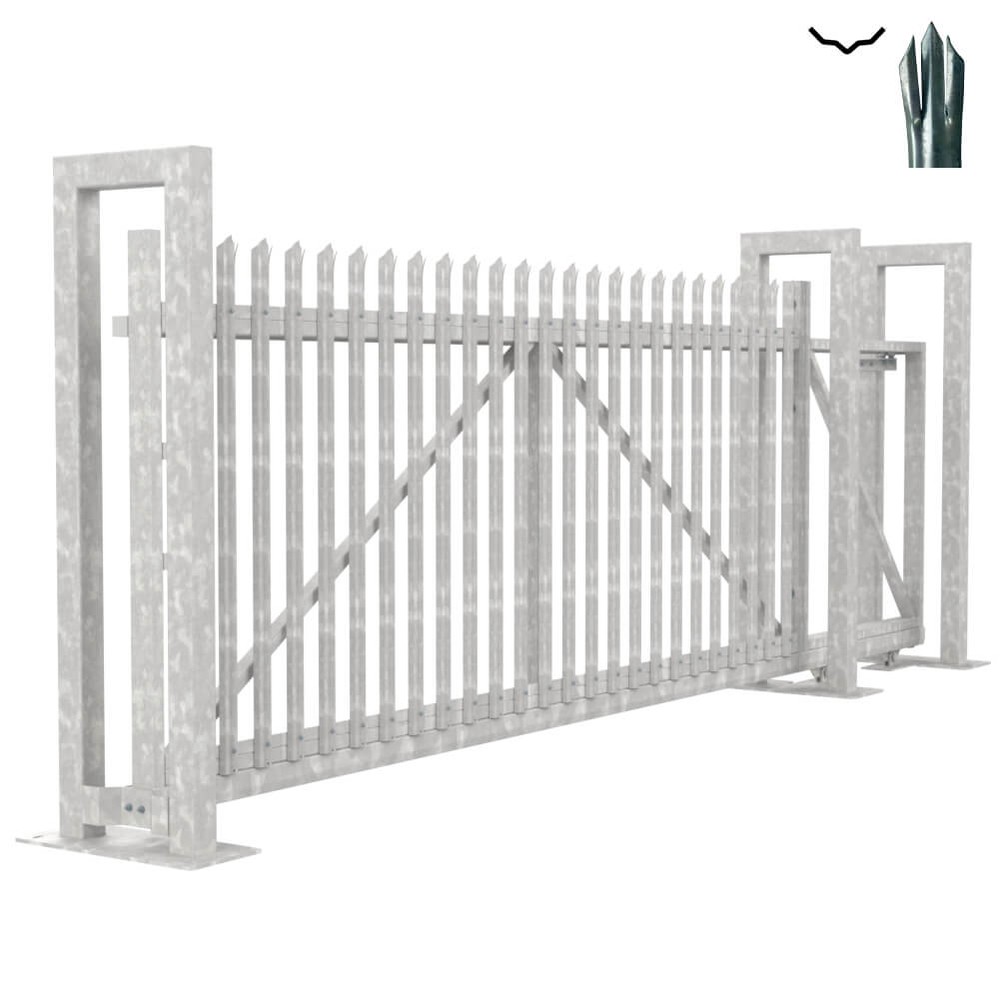 Cantilever Sliding D Gate - 1.8H x 4m With Track & Accessories - RH Opening