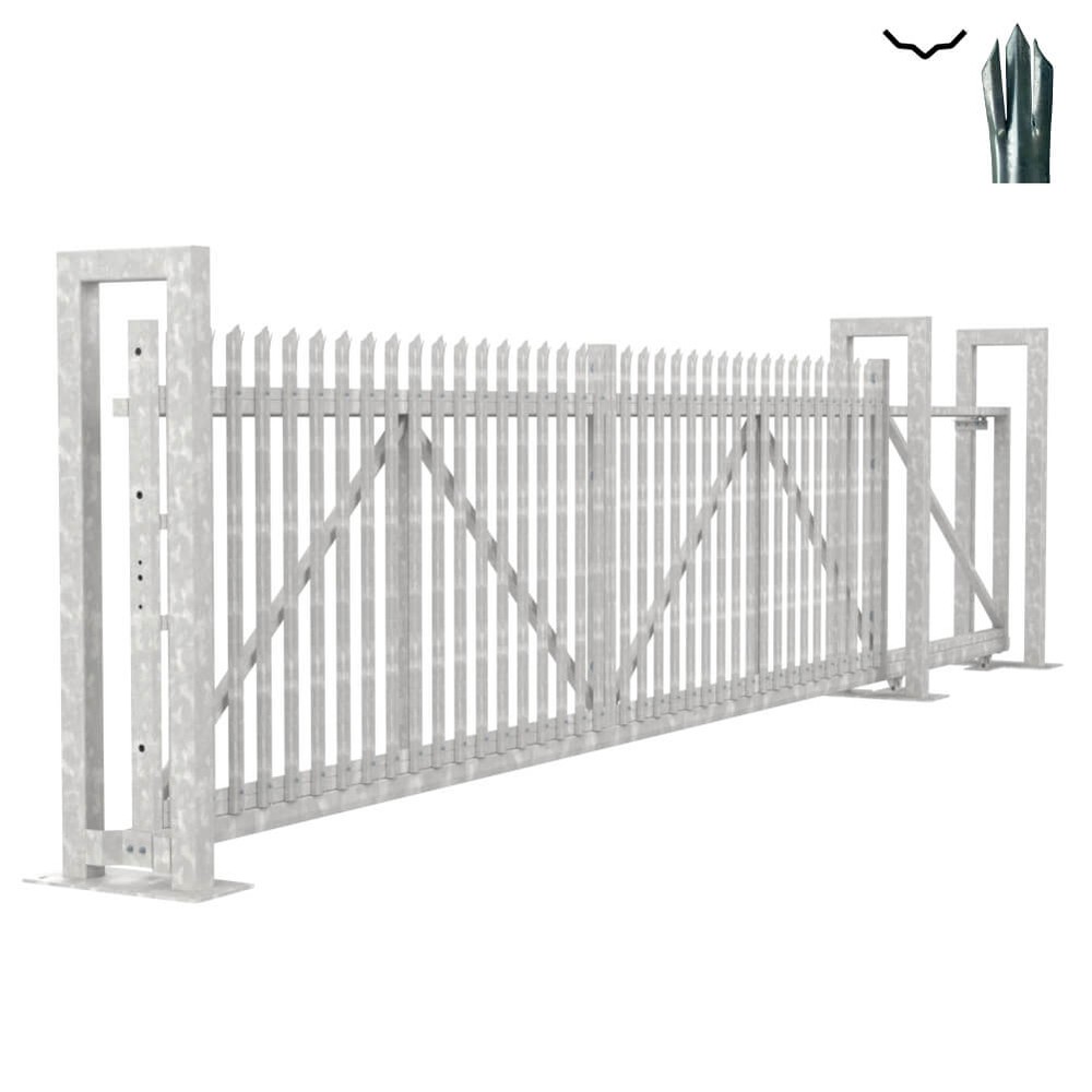 Cantilever Sliding D Gate - 1.8H x 6m With Track & Accessories - RH Opening
