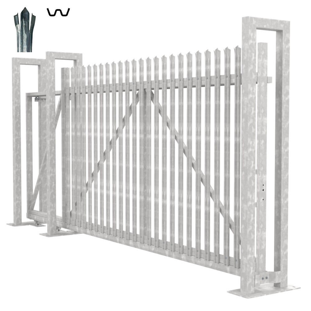 Cantilever Sliding W Gate - 2.4H x 4m With Track & Accessories - LH Opening