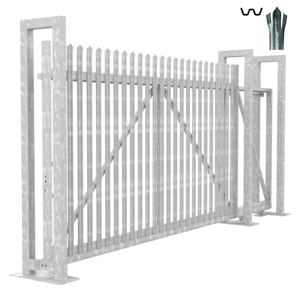 Cantilever Sliding W Gate - 2.4H x 4m With Track & Accessories - RH Opening