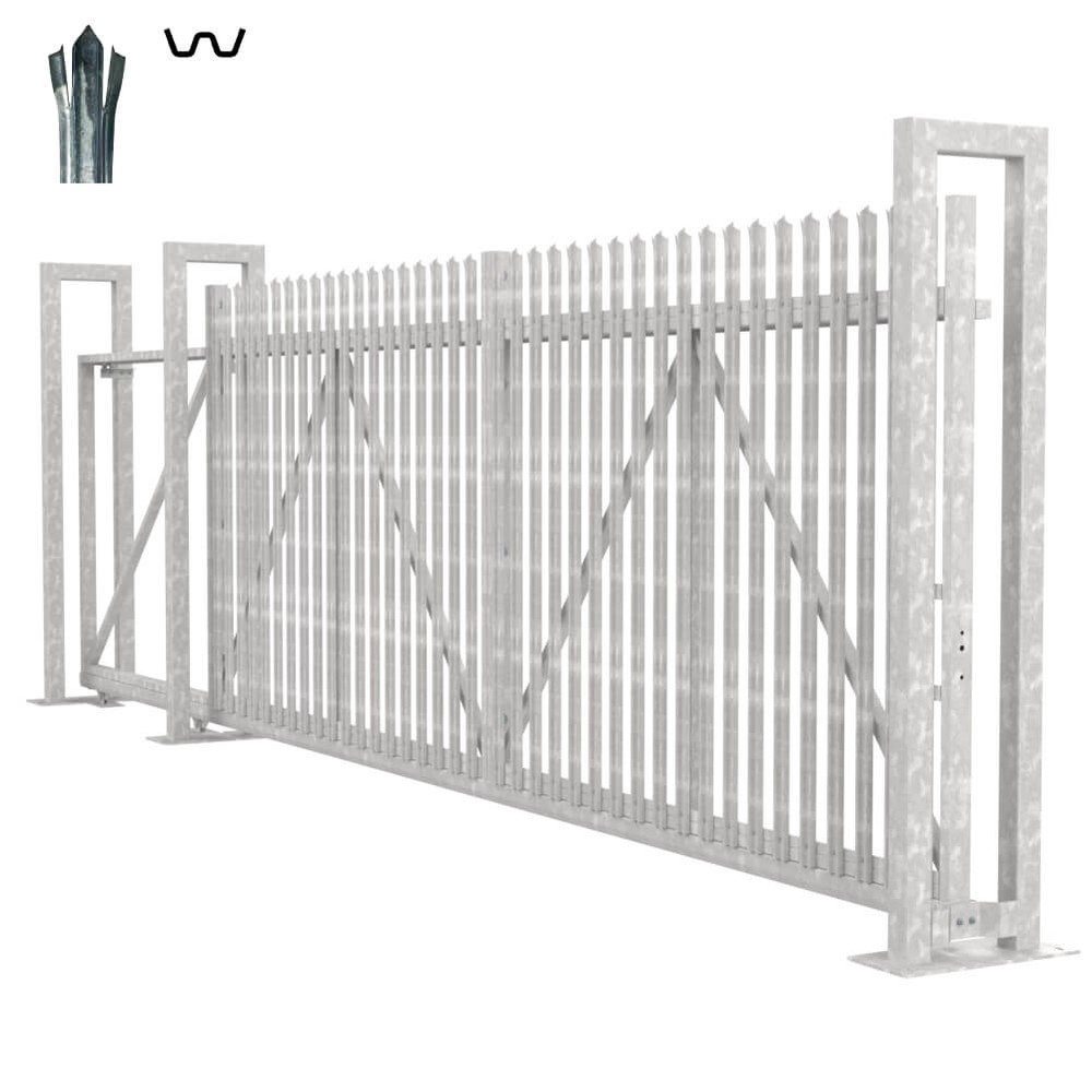 Cantilever Sliding W Gate - 2.4H x 6m With Track & Accessories - LH Opening