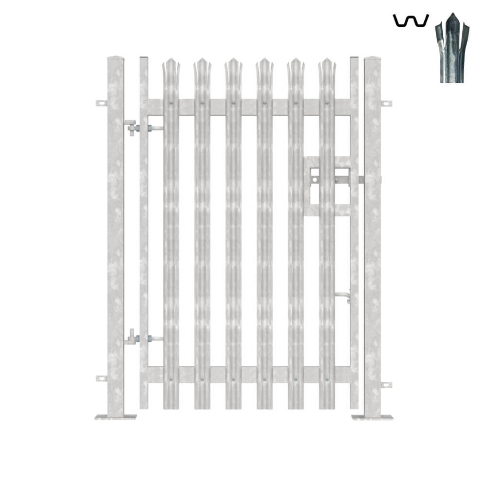 Single Leaf Bolt-Down Gate - 1.8m x 1.2m Triple Pointed 'W' Section 2.0mm