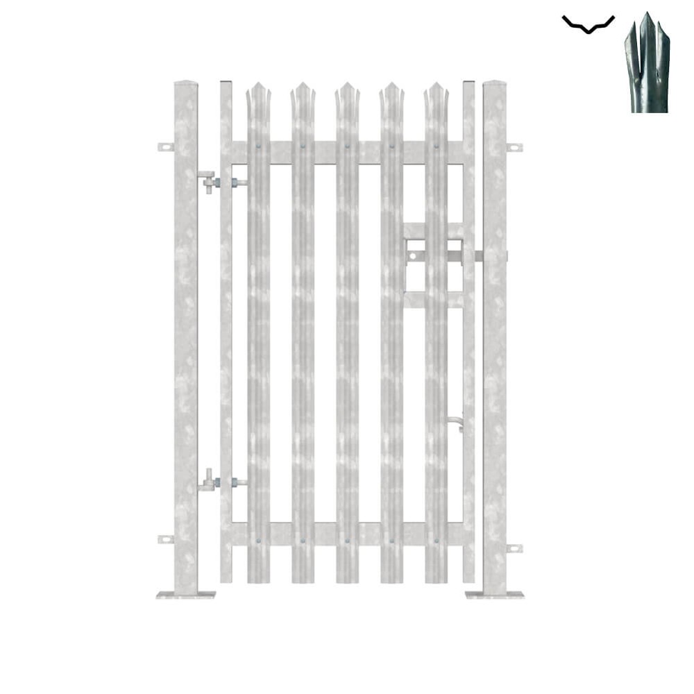 Single Leaf Bolt-Down Gate - 1.8m x 1m Galvanised c/w posts & fittings