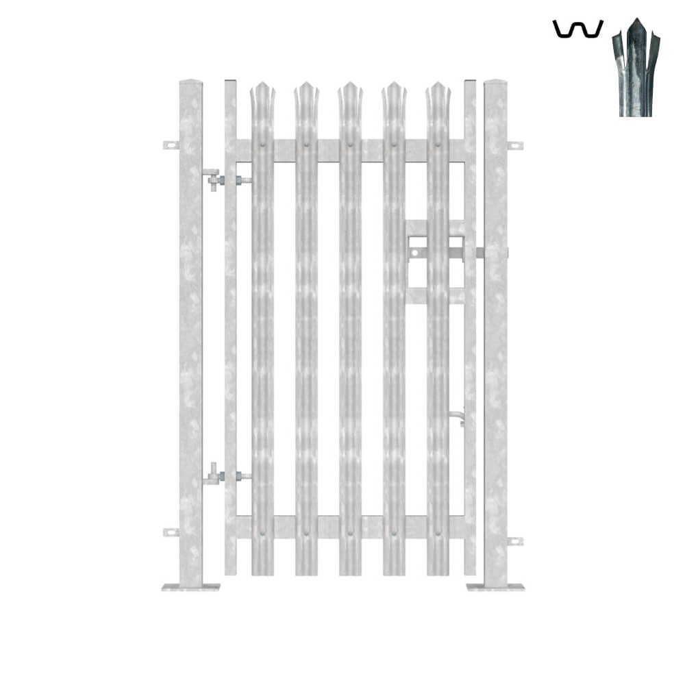 Single Leaf Bolt-Down Gate - 1800mm x 1M Galvanised c/w posts & fittings