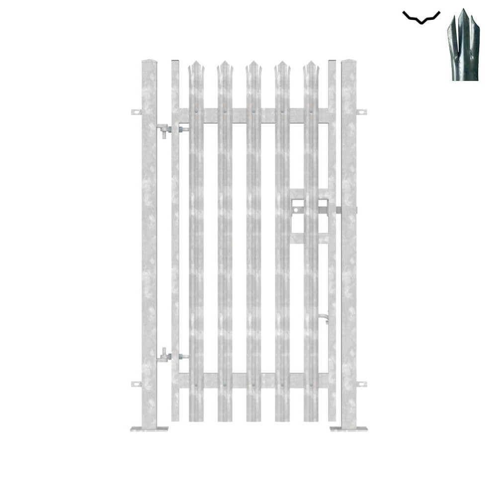 Single Leaf Bolt-Down Gate - 2.0m x 1m Galvanised c/w posts & fittings