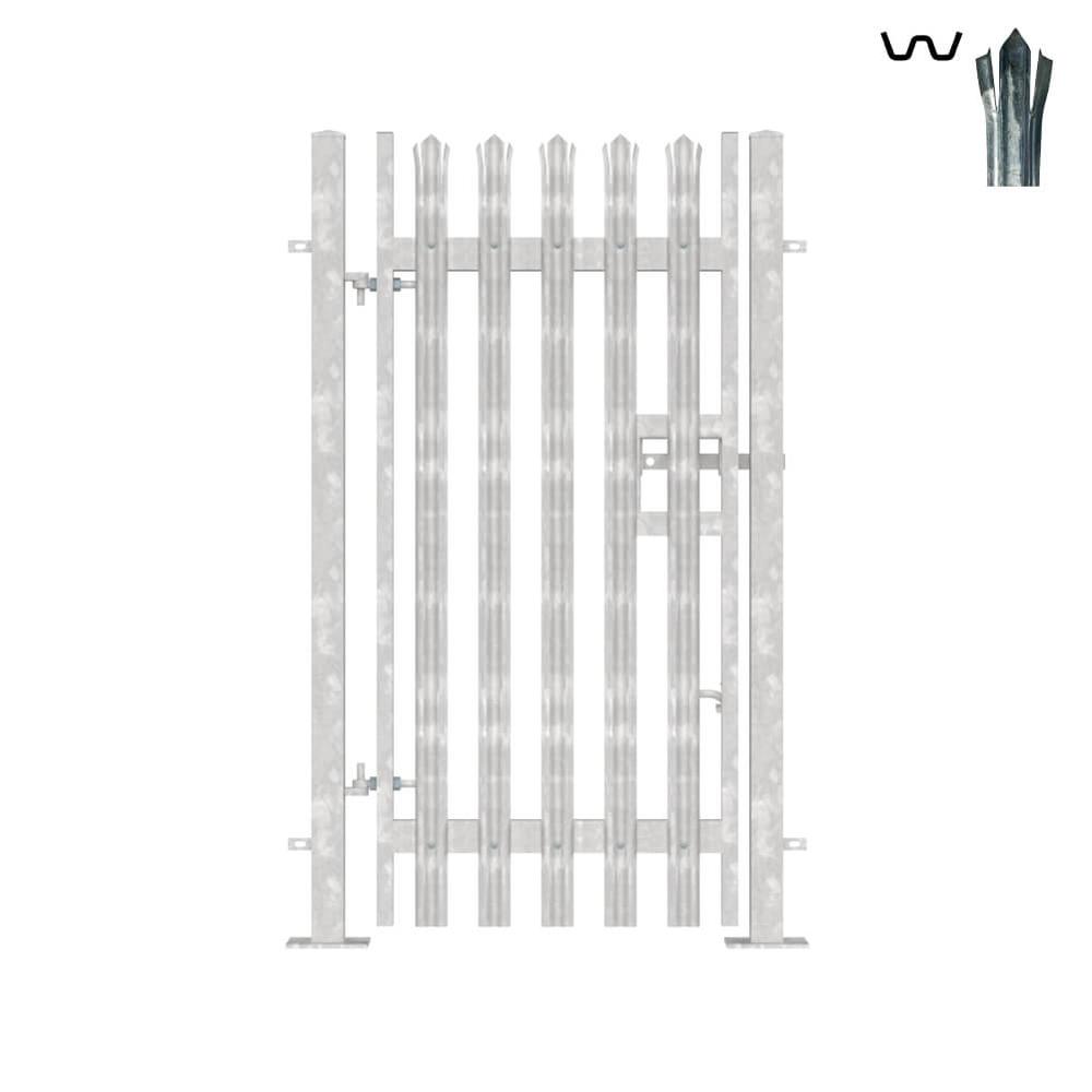 Single Leaf Bolt-Down Gate - 2.0m x 1m Galvanised c/w Posts & Fittings - F H Brundle