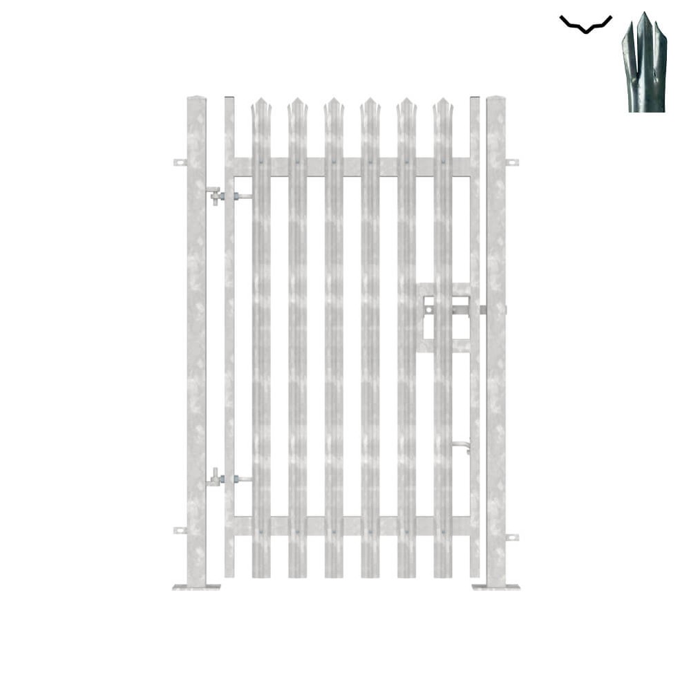 Single Leaf Bolt-Down Gate - 2.1m x 1.2m Triple Pointed 'D' Section 3.0mm
