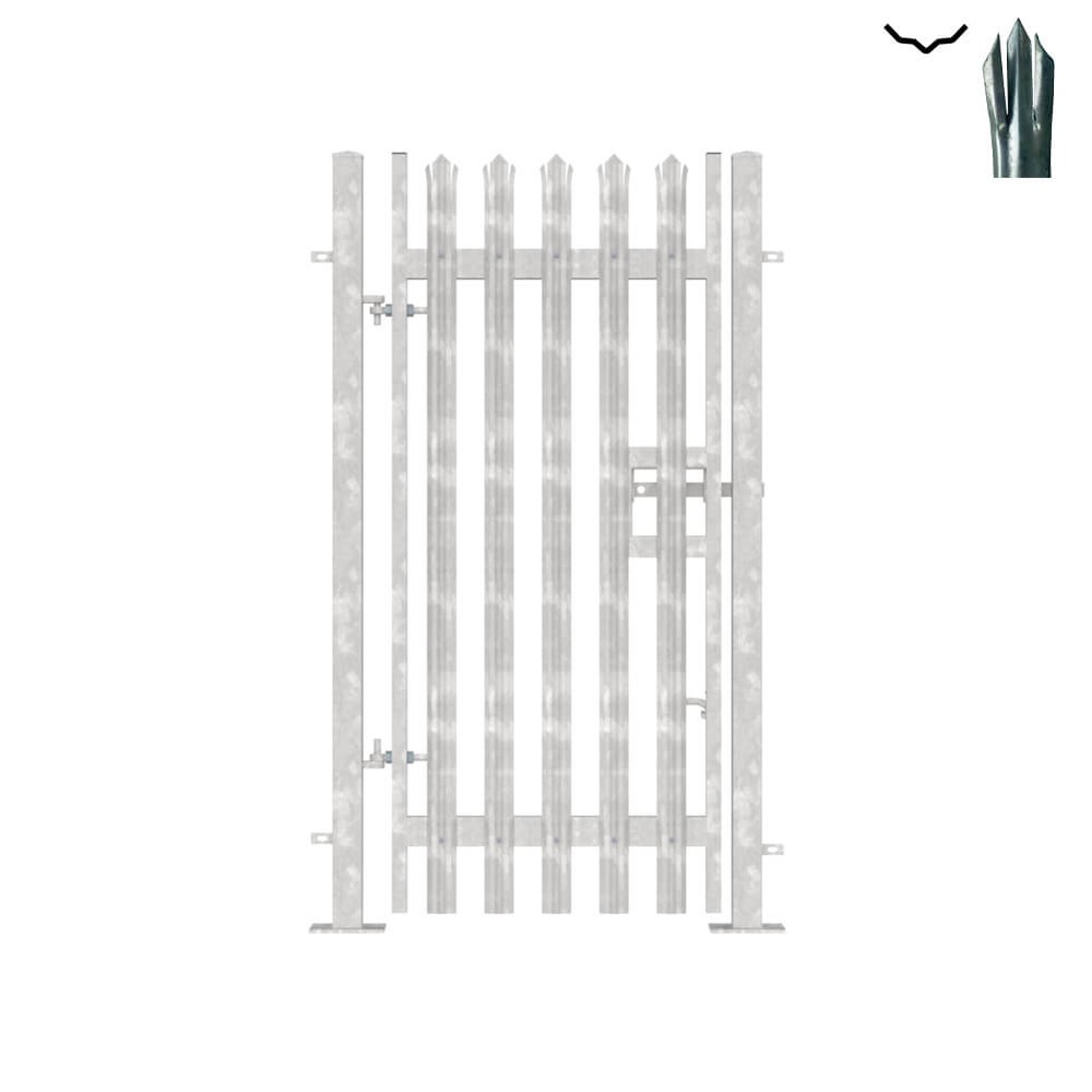 Single Leaf Bolt-Down Gate - 2.1m x 1m Galvanised c/w posts & fittings