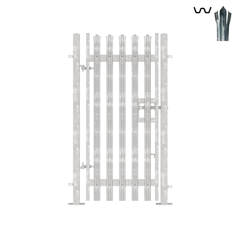 Single Leaf Bolt-Down Gate - 2100mm x 1M Galvanised c/w posts & fittings