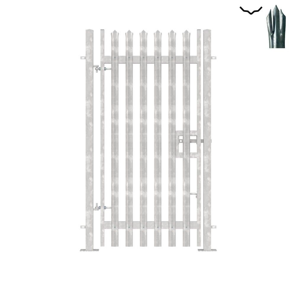 Single Leaf Bolt-Down Gate - 2.4m x 1.2m Triple Pointed 'D' Section 3.0mm