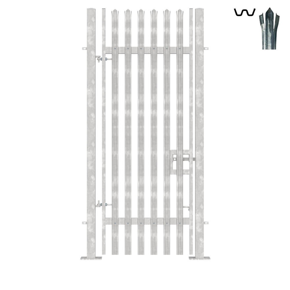 Single Leaf Bolt-Down Gate - 3.0m x 1.2m Triple Pointed 'W' Section 2.0mm