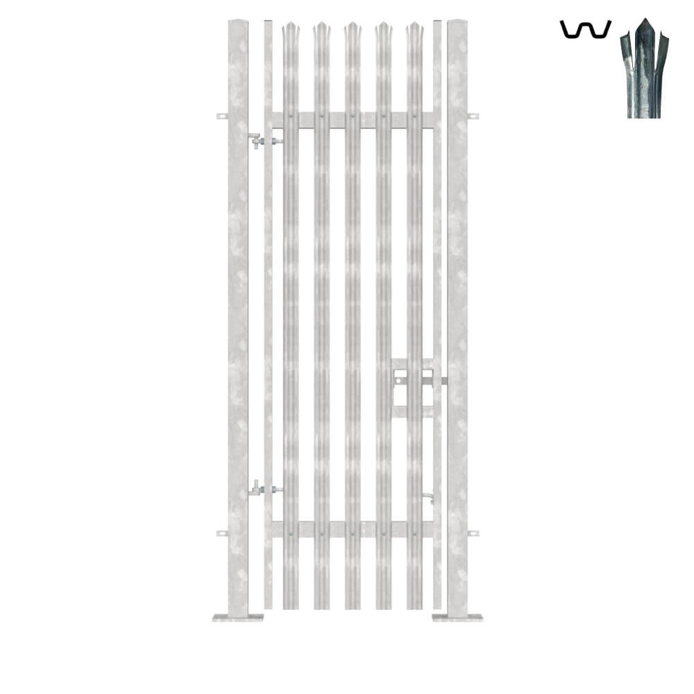 Single Leaf Bolt-Down Gate - 3000mm x 1M Galvanised c/w posts & fittings