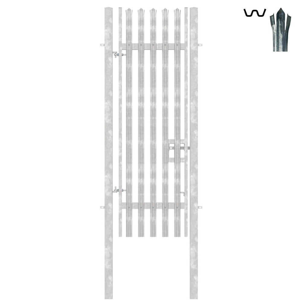 Single Leaf Concrete-In Gate 3000mm x 1M Galvanised c/w posts & fittings