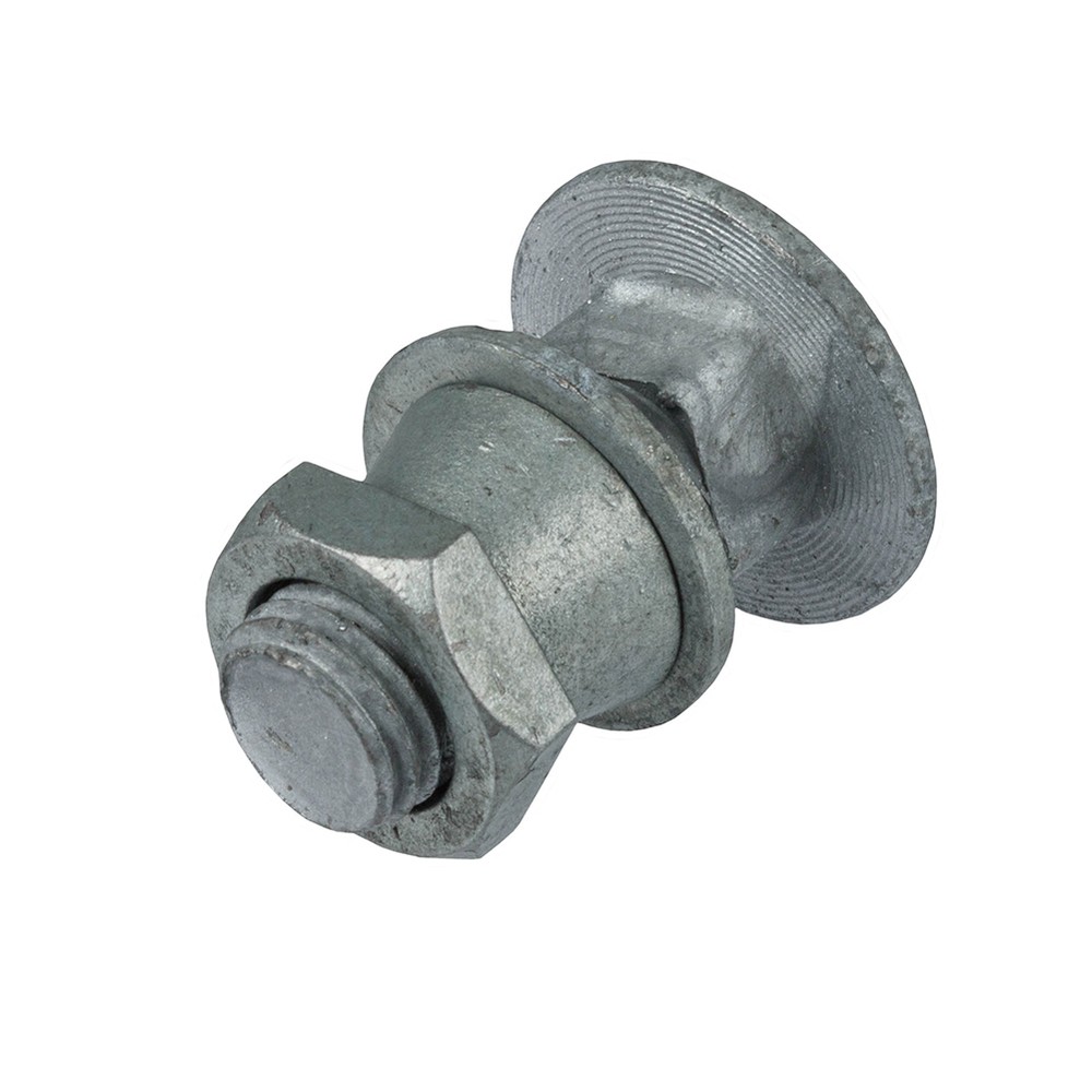 AVSB M16 Round Head - Shear Nut Square Bolt With Washer