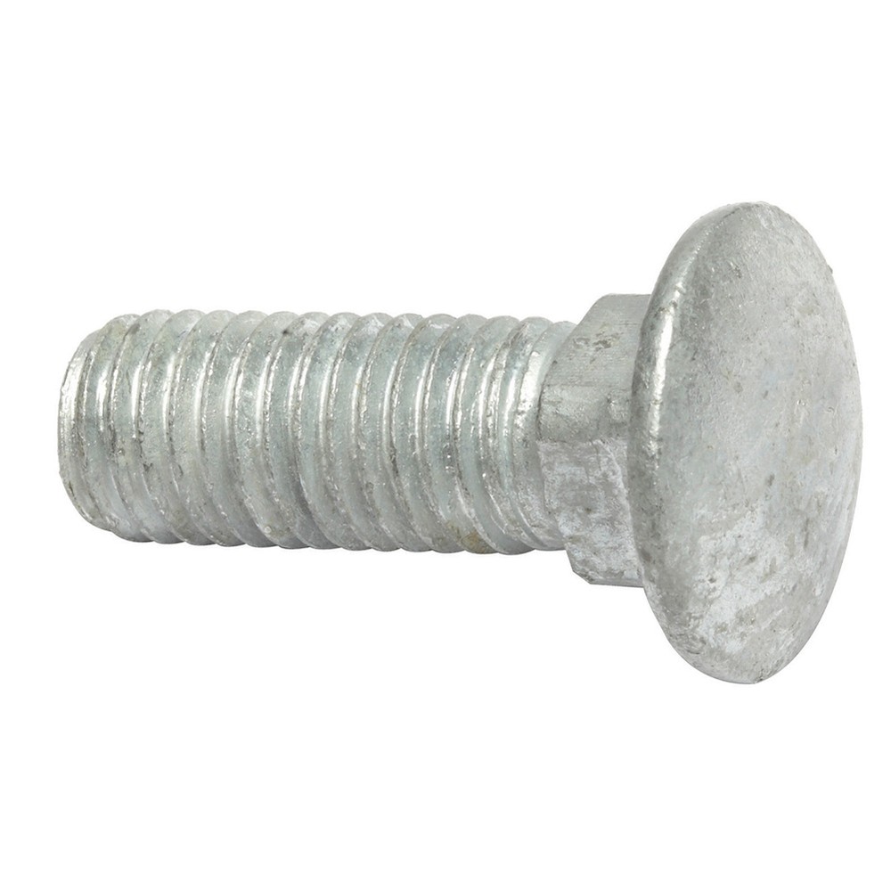 M10 x 100mm Galvanised Cup Square Bolt (Single)