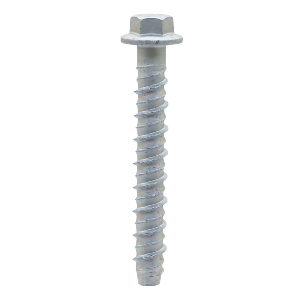 12.5 x 70mm Flanged Hex Head Concrete Screw - R-LX-ZF Zinc Flake