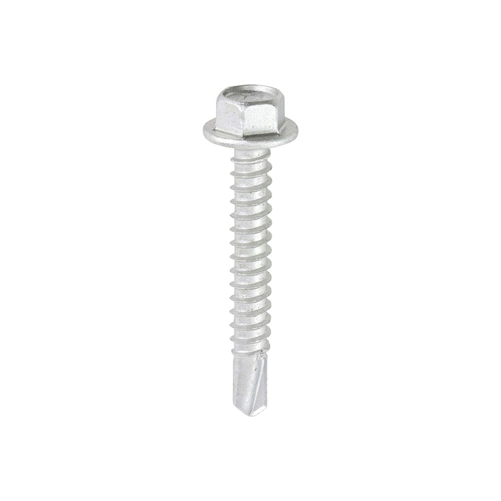5.5 x 19mm Tek Screw - Self Drilling #3 with Flanged Hex Head (x100)