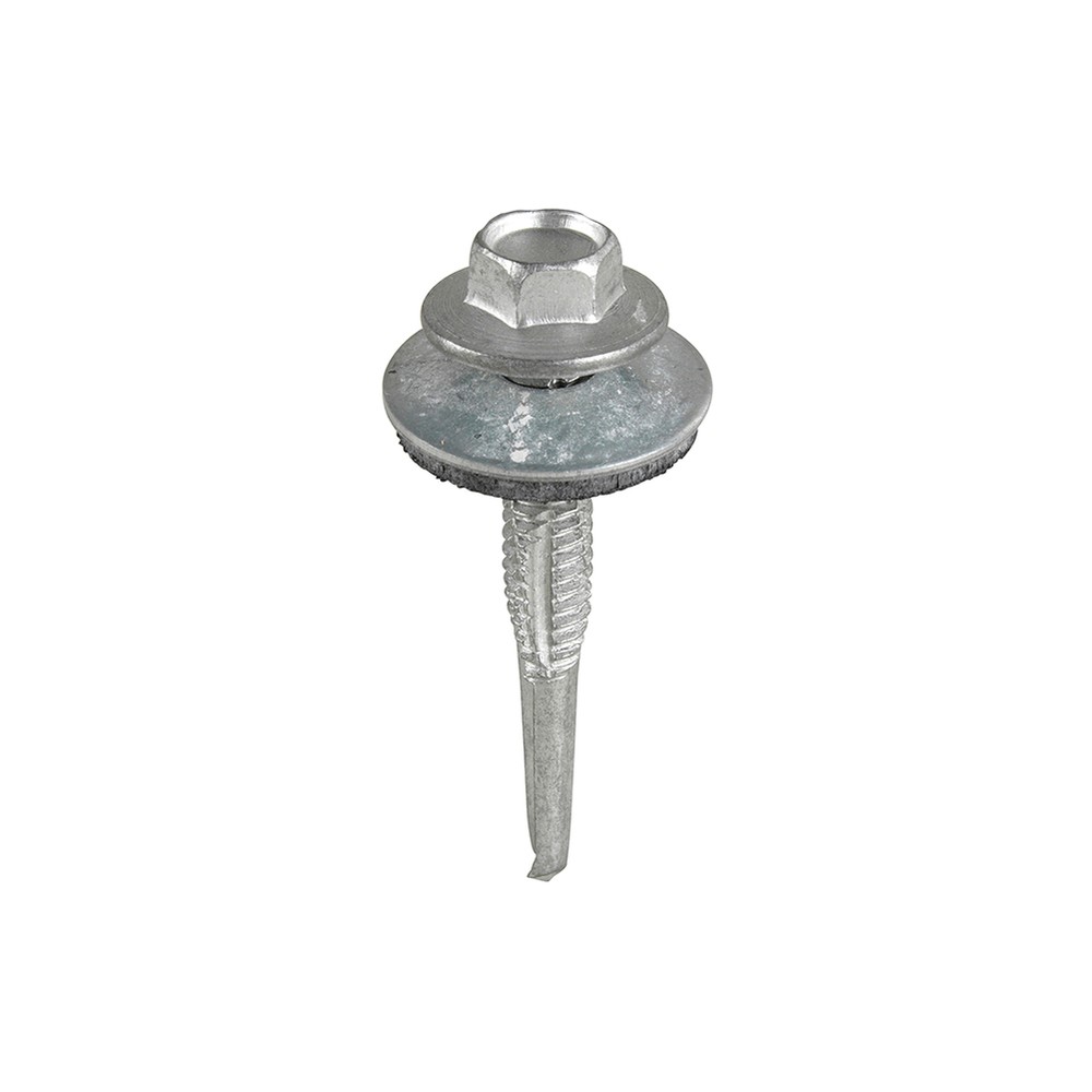 5.5 x 80mm Tek Screw - Self Drilling #5 with Flanged Hex Head (x100)
