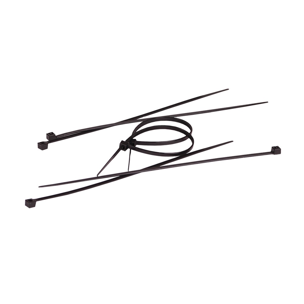 368 x 3.6mm Black Cable Ties (x100 Qty)