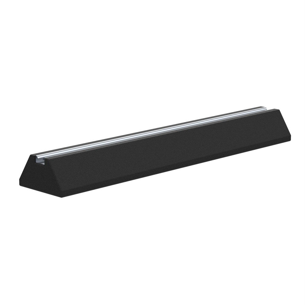 1000 x 185 x 100mm Heavy Duty Rubber Foot for Universal Strut / Channel Support System