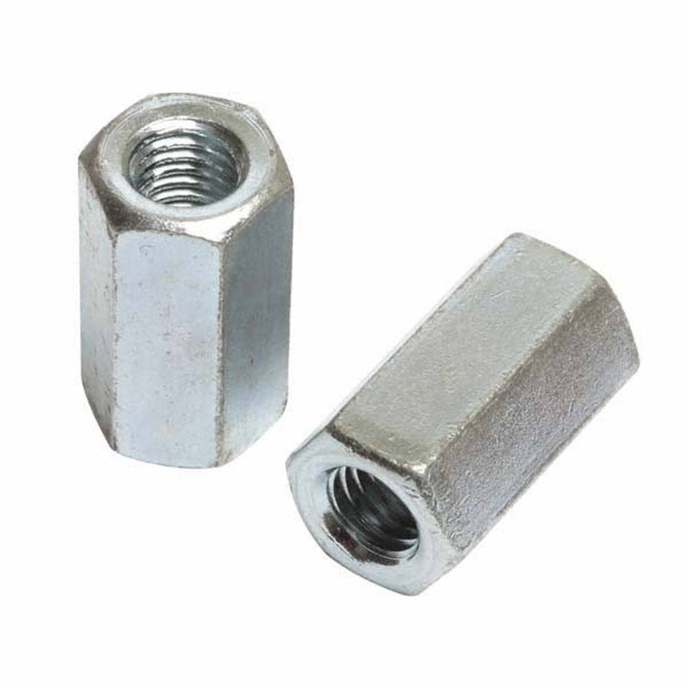 M10 Studding Connector (x100 Qty) - Bright Zinc Plated