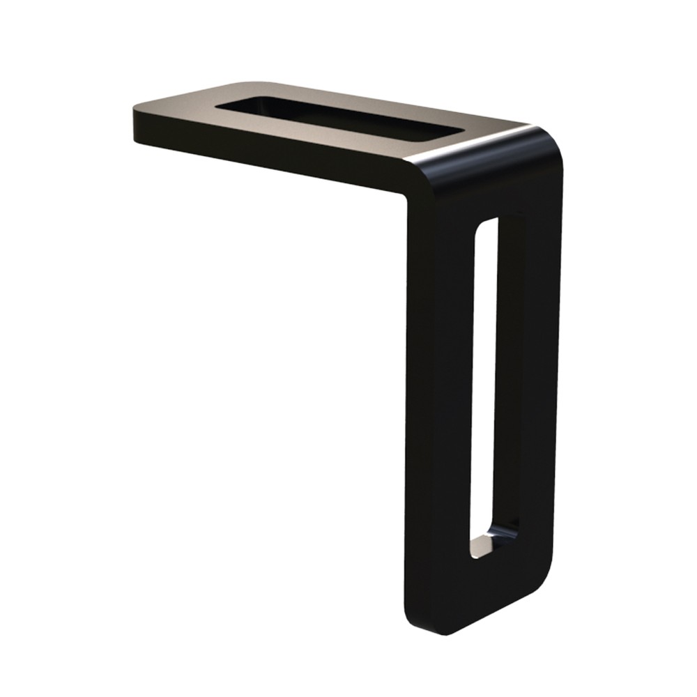 Powder Coated Slotted Fencing Cleat 70 x 60 x 30mm - Slot 50 x 40 x12 mm