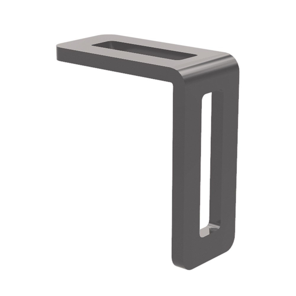 Raw - M/S Slotted Fencing Cleat O/A Size 70x60x30mm - Slot 50x40x12mm