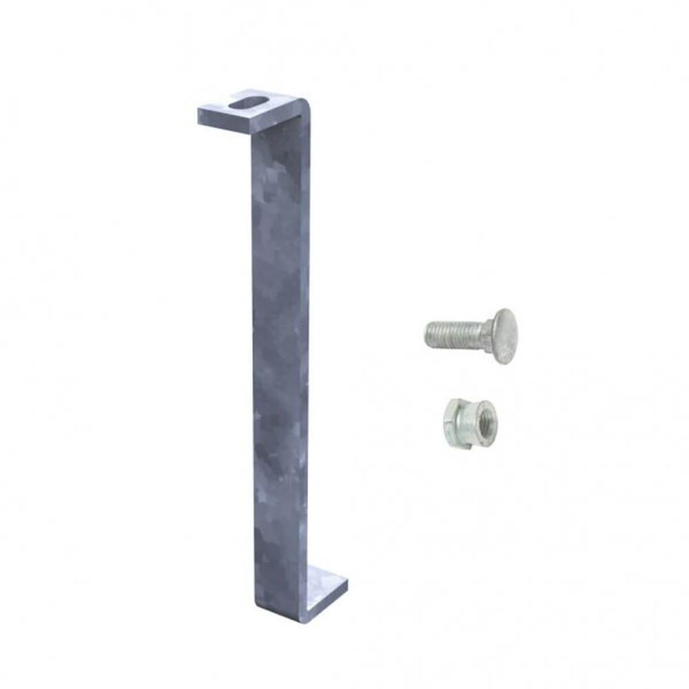 Galvanised Support Foot - 300mm Long with Fixings