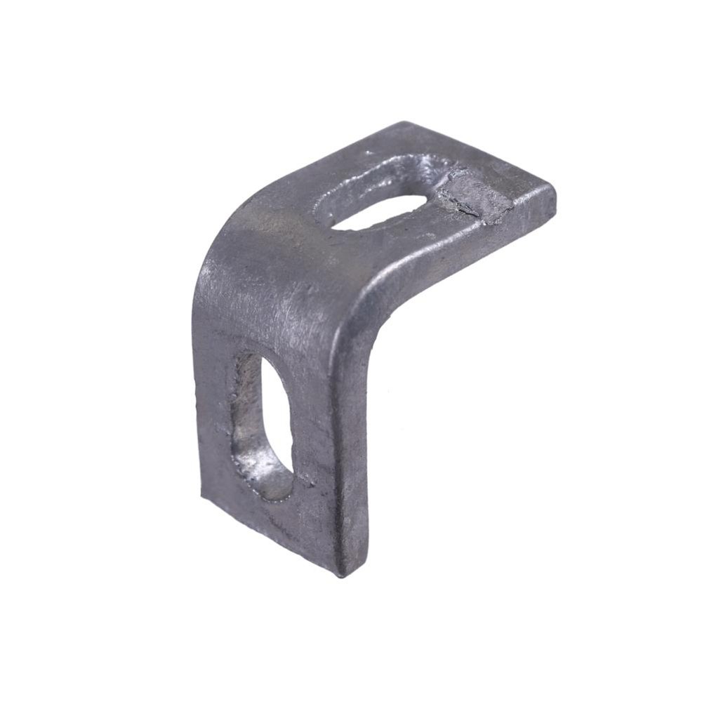 Galvanised Slotted Fencing Cleat 40 x 40 x 25mm 5mm thick