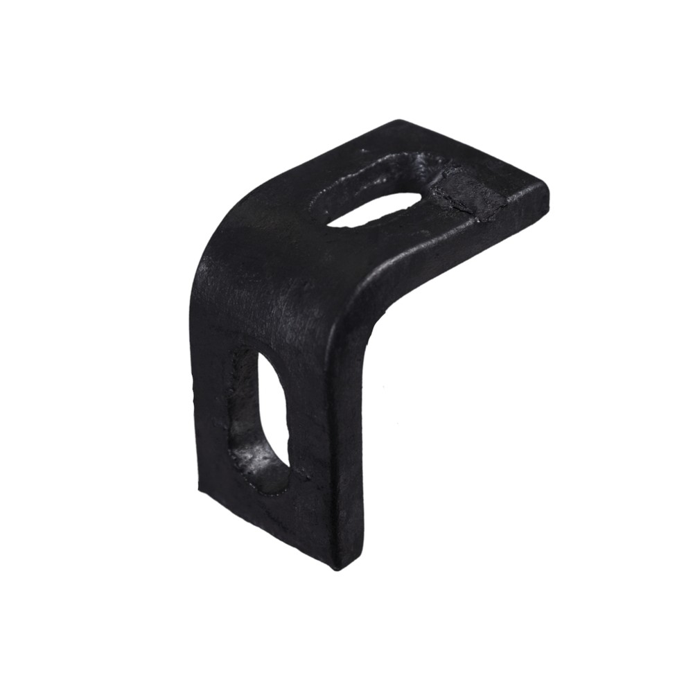 Powder Coated Slotted Fencing Cleat 40 x 40 x 25mm 5mm thick