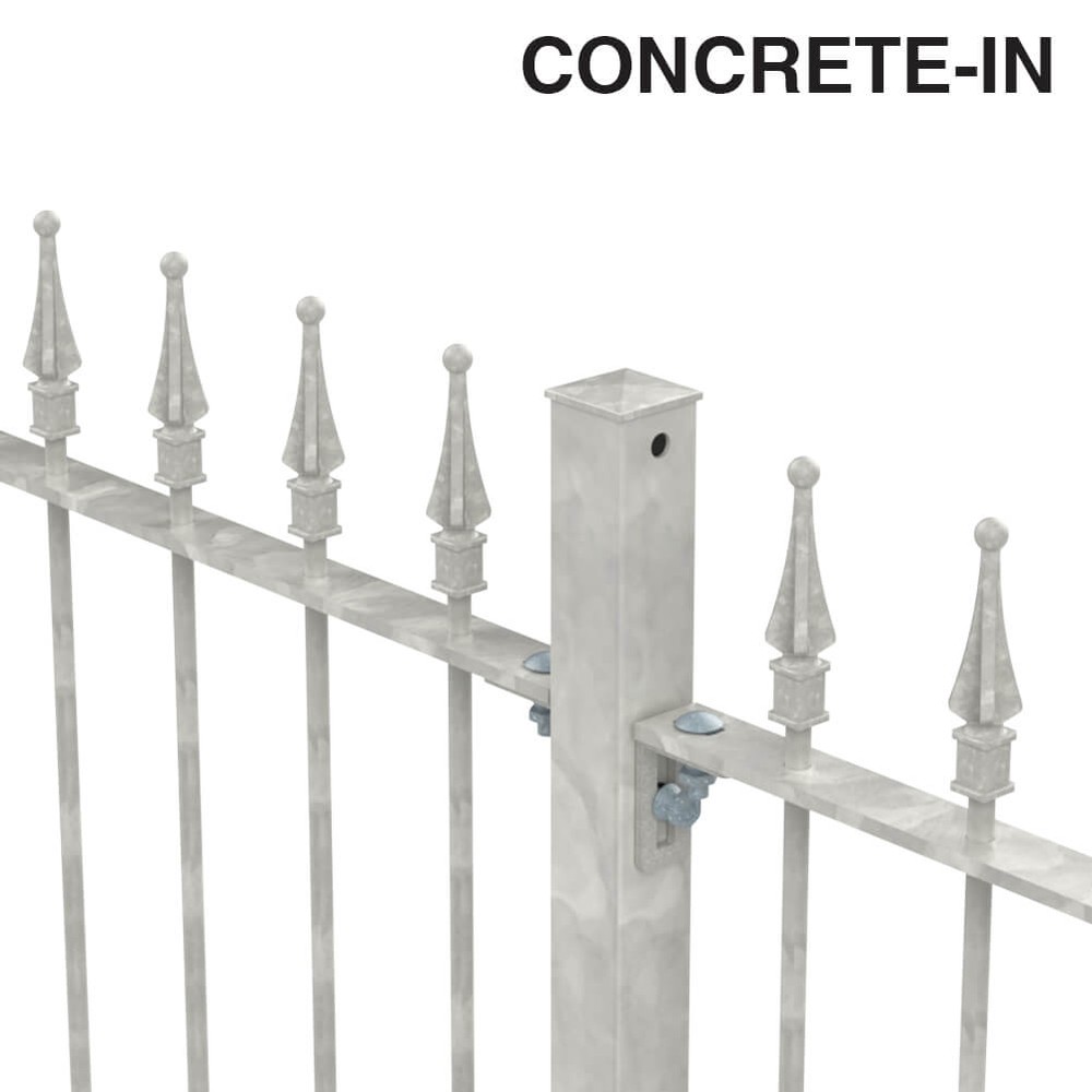Galvanised Forest Panel H 1200 x W 2750 x 12mm Bar - Concrete-in