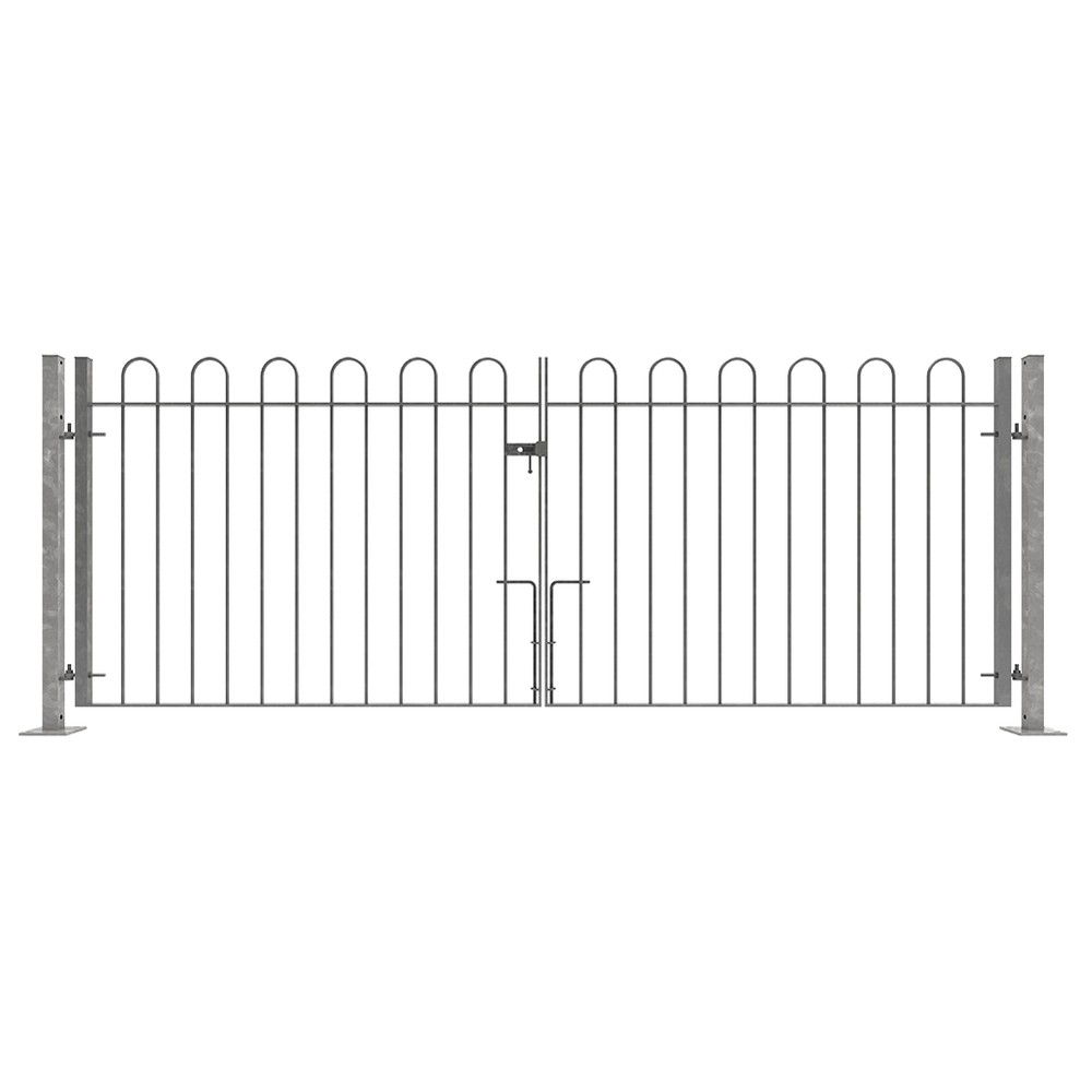 Galvanised Double Leaf Bolt-Down Gate - 1200mm x 12mm bar