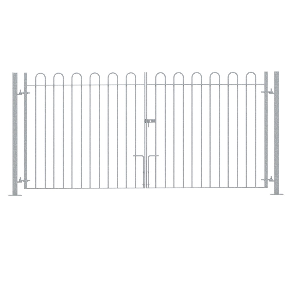 Galvanised Double Leaf Bolt-Down Gate - 1500mm x 16mm bar
