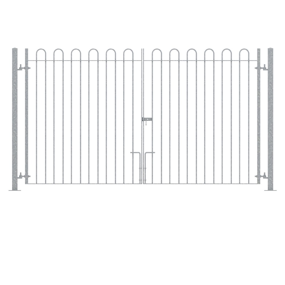 Galvanised Double Leaf Bolt-Down Gate - 1800mm x 16mm bar