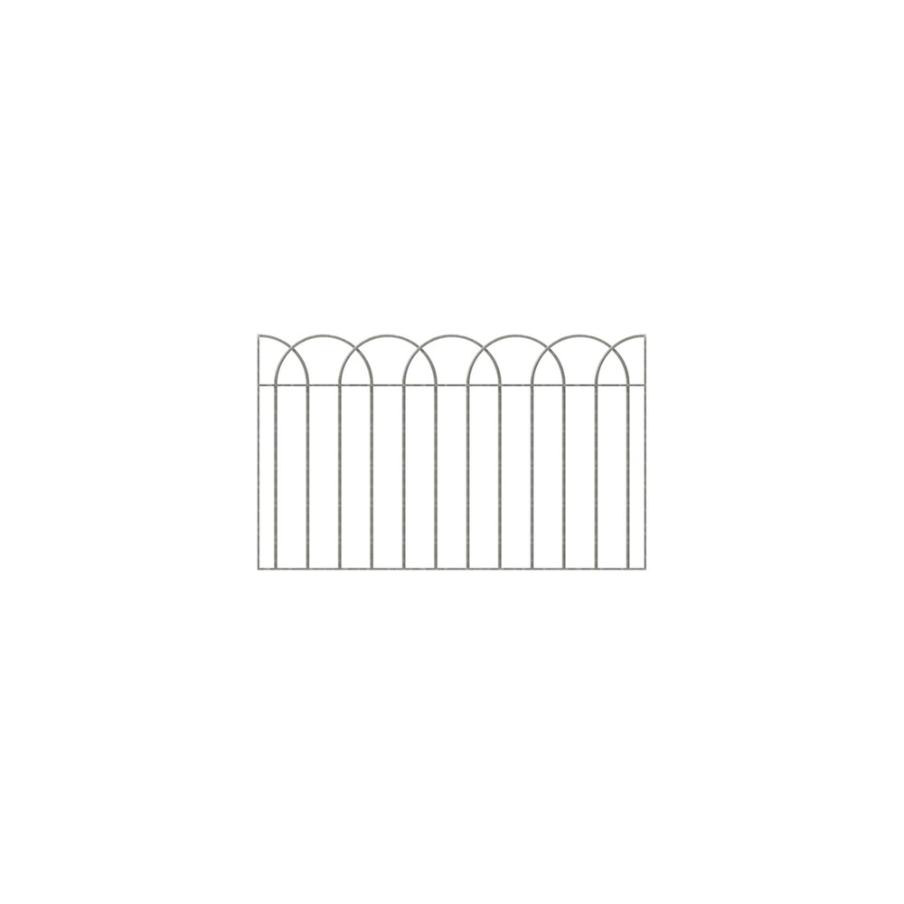 Interlaced BowTop Half Panel H900 x W1360 x 12mm - Galvanised
