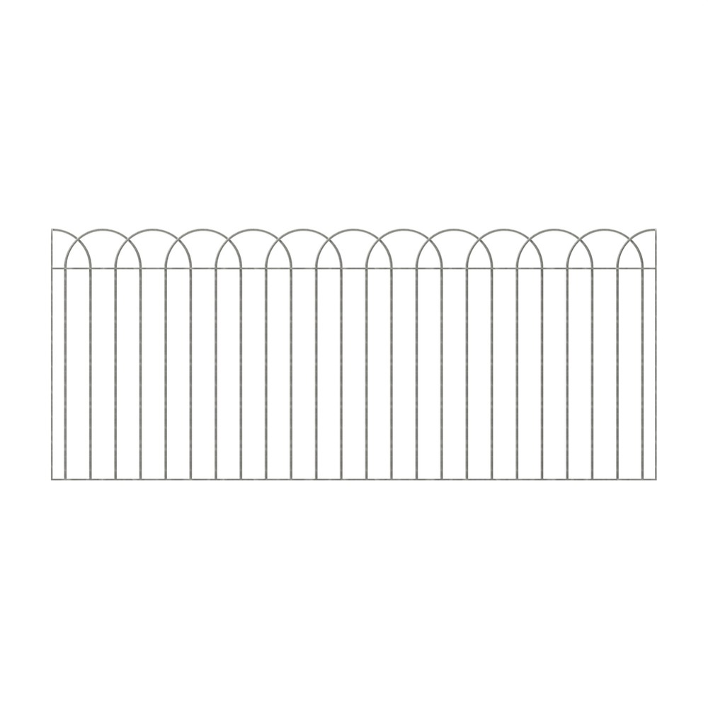 Interlaced BowTop Panel H1200 x W2704 x 12mm - Galvanised