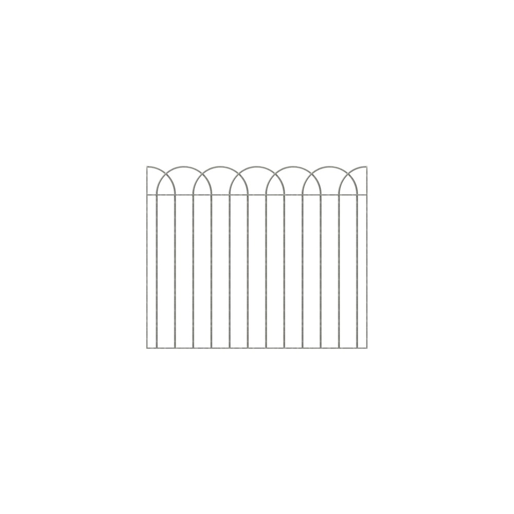 Interlaced BowTop Half Panel H1200 x W1360 x 12mm - Galvanised