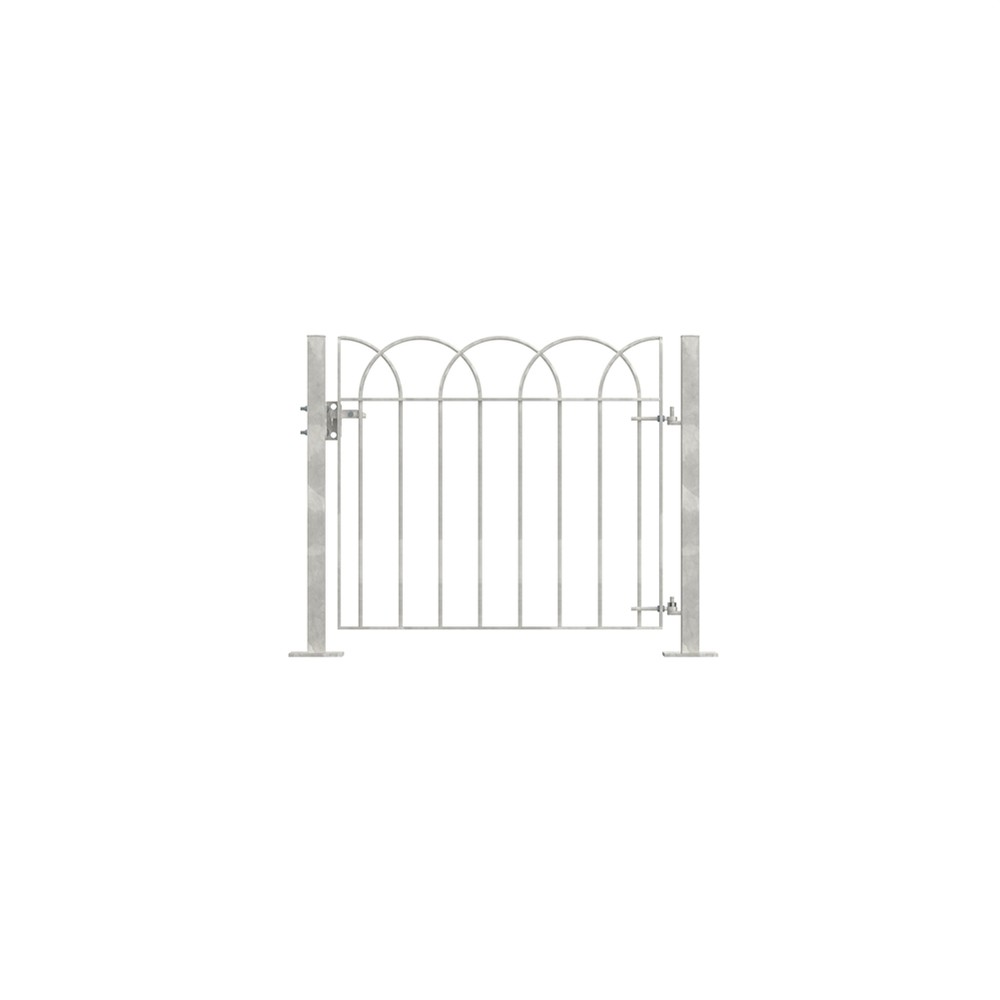Interlaced Single Leaf Gate 0.9m (H) x 1 Bolt Down HDG c/w Posts & Fittings