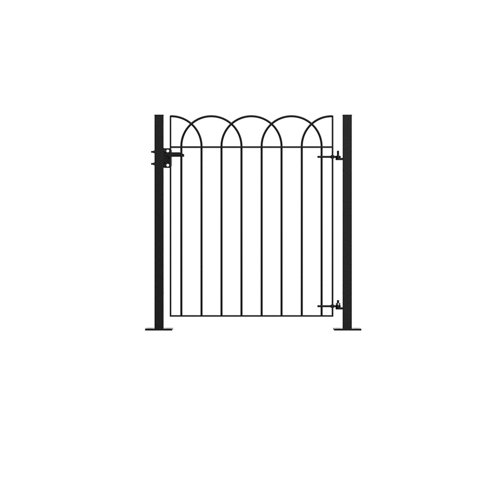 Interlaced Single Leaf Gate 1.2m (H) x 1 Bolt Down HDG + PPC c/w Posts & Fittings